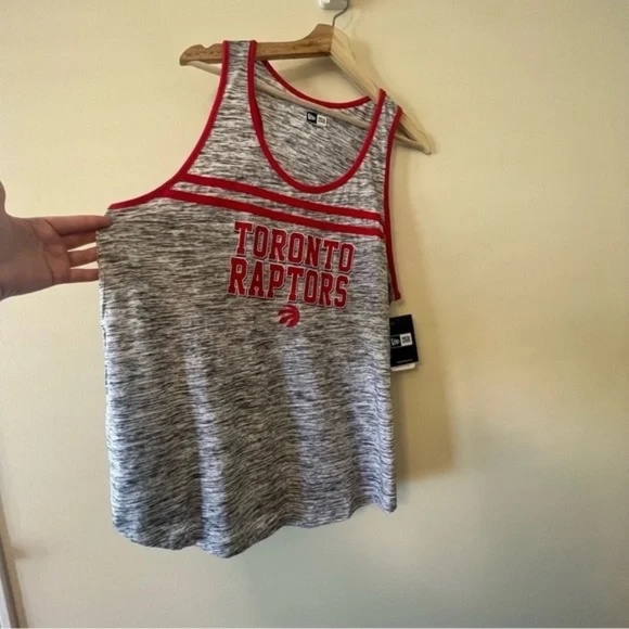 Toronto Raptors 2XL New Era Women's Team Space Dye Jersey Racerback Tank Top - Picture 4 of 6